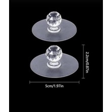 Yapışkanlı Kristal Kulp Askı Dolap, Ayna, Kapak Çekme Kulbu Topuz