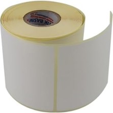 Hazır Al Hızlı Al Etiket 100MM x 120MM Ruloda 400 Adet 40MM Çapında Baskısız Not Alma Etiketi