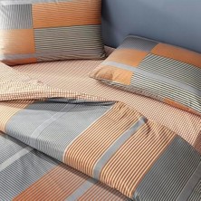 Miles  Standart Pamuk Nevresim Takımı, Turuncu, Tek Kişilik