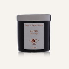 El Yapımı Soya Mumu, Mystic Kokulu Siyah Cam MUM,%100 Vegan, Eco-Friendly | 300 gr • 11OZ