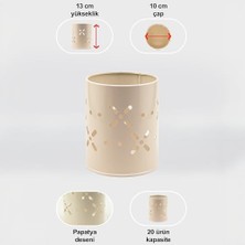 Lin Metal Papatya Çatal-Bıçaklık Metal Mutfak Düzenleyici, Kaşıklık, Tezgahüstü Organizer, Kaşıklık Standı LN1211K