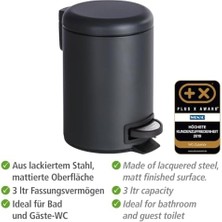 Genfer Şık Çöp Kutusu, Pedallı Çöp Kutusu, Paslanmaz Çelik