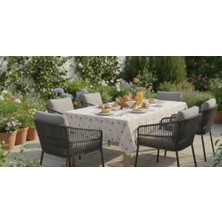 Loom & Laurel Baskılı Yıkanabilir Masa Örtüsü Mutfak Bahçe Piknik Masa Örtüsü (140X200)