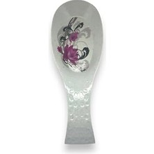 Melamin Tezgah Üstü Kirli Kaşıklık- 24 cm Çiçek Desenli