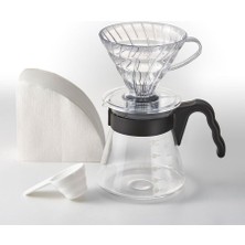 V60 Kahve Demleme Seti, Şeffaf