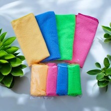 Mikrofiber Temizlik Bezi 4'lü Paket - 40X40 Cm, Yüksek Emici, Tüy ve Hav Bırakmaz, Çabuk Kuruyan, Çok Amaçlı Kullanım Için, Mutfak, Banyo, Araç ve Genel Temizlik Için Uygun, Yıkanabilir