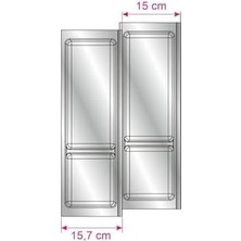 Mutfak Çekmece Içi Modüler Iki Bölmeli Kaşıklık, Beyaz 16CMX48CM(BOYDAN 4cm Kesilebilir)