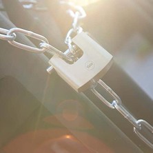 Y114B/80/118/1 - 80MM Oval Kayar Pimli Pirinç Asma Kilit - Yüksek Koruma - Sertleştirilmiş Çelik Halka - 3 Anahtar, Sarı