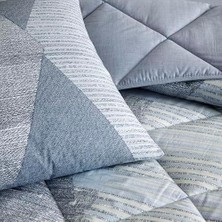 Ellis  Standart Pamuk Nevresim Takımı, Mavi, Tek Kişilik