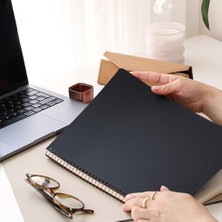 A4 Siyah Karton Kapak 70 Yaprak 110 Gram Çizgili Not Defteri