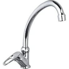 Aç-Kapa Tek Su Girişli Lavabo Mutfak Bataryası Tekli Mix