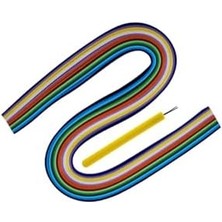 Ince Quilling Katlama Sanatı Iş Eğitim Seti 5 mm x 50 cm