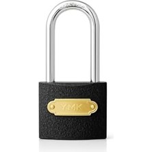 Ymk Asma Kilit, Sağlam Döküm Gövdeli, Yedek Anahtarlı, Yüksek Güvenlikli, Paslanmaz Çelik Kulplu, Korozyon Dirençli, Kapı, Depo, Dolap ve Bahçe Kilidi (Uzun, Gri, 32 Mm)