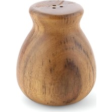 Akasya Ağacından El Yapımı Tuzluk Biberlik, Rustik Tasarım, Doğal Ahşap Mutfak Aksesuarı