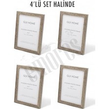 Ahşap Resim Çerçevesi 4'lü Set Halinde 13 x 18 cm Boyutunda