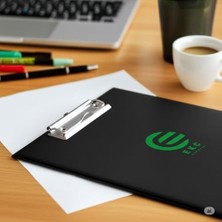 Ekc Plastik - A4 Kapaklı Sekreterlik Siyah, Bloknot Yazı Tablası, Clipboard