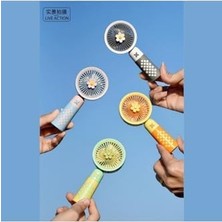 Şarjlı Mini Vantilatör Deri Anahtarlıklı