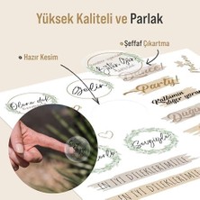 Düğün Seti, 325 Adet Çıkartma, Misafir, Konuk Defteri Veya Fotoğraf Albumü Için Sevgi Dolu Temalı, Dekorasyon Için Motifli Sözcüklü Düğün Etiketi, 10 Sayfa, A5 Boyut