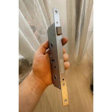 Pvc Wc Gömme Kilit, 35 mm, Metal, Dayanıklı, Banyo Kapısı, Güvenlik Mekanizması