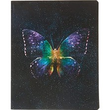 20X25 80YP. Kareli Bind Butterfly Ciltli Butik Defter