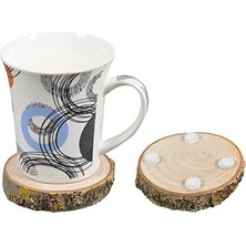 Ahşap Bardak Altlığı Yuvaylak Ağaç Bardak Altlığı Doğal Ağaç Çap 9-10 cm