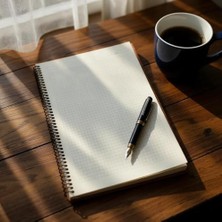 A4 Boyutunda Şeffaf Kapağa Sahip Yırtılmaz Su Geçirmez Spiralli 60 Yapraklı Not Defteri, Ofis Için Ideal, Planlayıcı (Kareli)