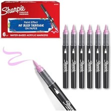 Akrilik Markör, Fırça Uç, Açık Pembe