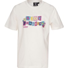 Hummel Marta Kız Çocuk Beyaz Yuvarlak Yaka Tişört