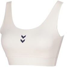 Hummel Bra Sajar Kadın Ekru Yuvarlak Yaka Atlet