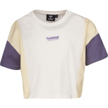 Hummel Barbara Kız Çocuk Ekru Yuvarlak Yaka Tişört
