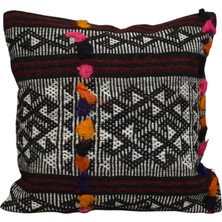 Zehra Abla Halı Yeni El Dokuma Dekoratif Kilim Kırlent Yastık Kılıfı 6794