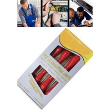 ETS-007 Manyetik Uçlu 7 Li Tornavida Seti Kırmızı 1410