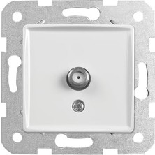 /rollina Beyaz Uydu Prizi F Konnektörlünektörlü Sonlu Mekanizma ve Kapak