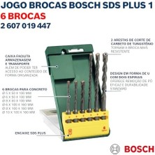 Professional 6 Parça Matkap Seti Sds-Plus-1