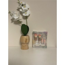 Naturalove Pembe 3lü Makyaç Fırçası Seti