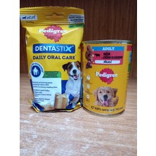 Pedigree Dentastix Small Köpek Ödül Maması 110 Gr+Pedigree Sığır&ciğerli Köpek Konserve 400 Gram