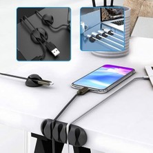21 Parça Kablo Tutucu Seti | Yapışkanlı Kablo Klipsi | Masa Üstü Kablo Düzenleyici | Şarj Kablosu, Kulaklık, Usb, Hdmı, Mouse Kablosu Için | Ofis & Ev Kullanımı | Kablo Yönetimi Çözümü