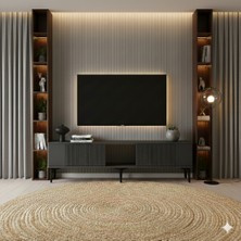 Yumedi Design TSA1502A - Tarçın Tv Stand , Tv Sehpası 150CM Antrasit