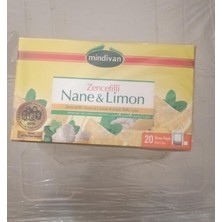 Mindivan Zencefilli Nane ve Limon Karışık Bitki Cayı 20 Adet