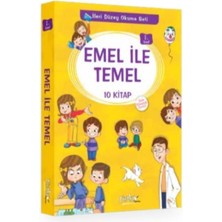 1. Sınıf Emel Ile Temel Serisi - Ileri Düzey Okuma Seti - 10 Kitaplık Set