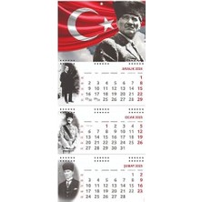 2025 Atatürk Gemici Duvar Takvimi - Ayyıldız