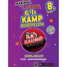 Artı Zeka Yayınları Maximal 8. Sınıf 1. Dönem 6'lı Kamp Denemeleri - Sözel