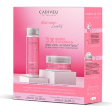 Cadiveu Zayıf ve Cansız Saçlar Için Güçlendirici ve Nemlendirici Bakım Essentials Glamour Ev Bakım Seti
