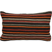 Kilim Antik El Dokuma Dekoratif Lumbar Kilim Kırlent Yastık Kılıfı 1304 - Yeni - Çok Renkli