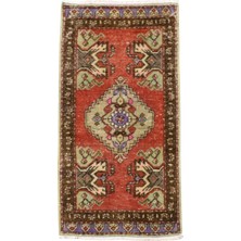 Kilim Antik El Dokuma Anadolu Yün Halı 0889 - Vintage - Çok Renkli