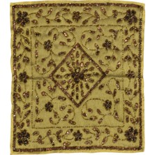 Kilim Antik El Işi Ince Kum Boncuklu Fiskos Masa Sehpa Örtüsü 0898 - Yeni - Çok Renkli