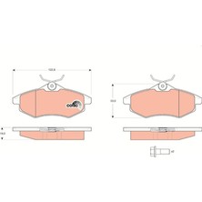 Trw GDB1495 - Ön Balata C2 03 C3 1.1i-1.4 Hdı 1.4i 02 K.c Tip