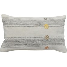 Kilim Antik El Dokuma Dekoratif Lumbar Kilim Kırlent Yastık Kılıfı 1287 - Yeni - Çok Renkli