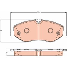 Trw GDB2103 - Fren Balatası On Mercedes Vıto W447 14