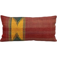 Kilim Antik El Dokuma Dekoratif Lumbar Kilim Kırlent Yastık Kılıfı 1340 - Yeni - Çok Renkli